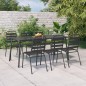 vidaXL 7-tlg. Garten-Essgruppe Anthrazit Stahl vidaXL 7-tlg. Garten-Essgruppe Anthrazit Stahl