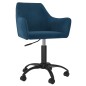 Esszimmerstühle 2 Stk. Drehbar Blau Samt Esszimmerstühle 2 Stk. Drehbar Blau Samt