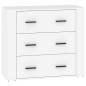 vidaXL Sideboards 3 Stk. Weiß Holzwerkstoff vidaXL Sideboards 3 Stk. Weiß Holzwerkstoff