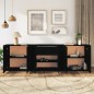 vidaXL Sideboards 3 Stk. Schwarz Holzwerkstoff vidaXL Sideboards 3 Stk. Schwarz Holzwerkstoff