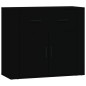 vidaXL Sideboards 3 Stk. Schwarz Holzwerkstoff vidaXL Sideboards 3 Stk. Schwarz Holzwerkstoff