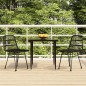 vidaXL 3-tlg. Garten-Essgruppe Schwarz Poly Rattan vidaXL 3-tlg. Garten-Essgruppe Schwarz Poly Rattan