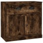 vidaXL Sideboards 2 Stk. Räuchereiche Holzwerkstoff vidaXL Sideboards 2 Stk. Räuchereiche Holzwerkstoff