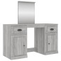 vidaXL Schminktisch mit Spiegel Grau Sonoma 130x50x132,5 cm vidaXL Schminktisch mit Spiegel Grau Sonoma 130x50x132,5 cm