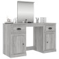 vidaXL Schminktisch mit Spiegel Grau Sonoma 130x50x132,5 cm vidaXL Schminktisch mit Spiegel Grau Sonoma 130x50x132,5 cm