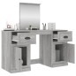 vidaXL Schminktisch mit Spiegel Grau Sonoma 130x50x132,5 cm vidaXL Schminktisch mit Spiegel Grau Sonoma 130x50x132,5 cm
