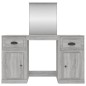 vidaXL Schminktisch mit Spiegel Grau Sonoma 130x50x132,5 cm vidaXL Schminktisch mit Spiegel Grau Sonoma 130x50x132,5 cm