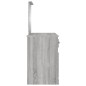 vidaXL Schminktisch mit Spiegel Grau Sonoma 130x50x132,5 cm vidaXL Schminktisch mit Spiegel Grau Sonoma 130x50x132,5 cm