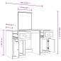 vidaXL Schminktisch mit Spiegel Grau Sonoma 130x50x132,5 cm vidaXL Schminktisch mit Spiegel Grau Sonoma 130x50x132,5 cm