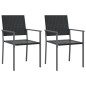 vidaXL 3-tlg. Garten-Essgruppe Poly Rattan und Stahl vidaXL 3-tlg. Garten-Essgruppe Poly Rattan und Stahl