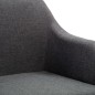 Esszimmerstühle 2 Stk. Drehbar Dunkelgrau Stoff Esszimmerstühle 2 Stk. Drehbar Dunkelgrau Stoff