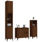 vidaXL 3-tlg. Badmöbel-Set Braun Eichen-Optik Holzwerkstoff vidaXL 3-tlg. Badmöbel-Set Braun Eichen-Optik Holzwerkstoff