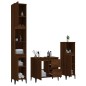 vidaXL 3-tlg. Badmöbel-Set Braun Eichen-Optik Holzwerkstoff vidaXL 3-tlg. Badmöbel-Set Braun Eichen-Optik Holzwerkstoff