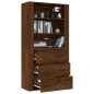 vidaXL Highboard Braun Eichen-Optik Holzwerkstoff vidaXL Highboard Braun Eichen-Optik Holzwerkstoff
