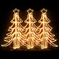 vidaXL LED-Weihnachtsbäume 3 Stk. Klappbar Warmweiß 87x87x93 cm vidaXL LED-Weihnachtsbäume 3 Stk. Klappbar Warmweiß 87x87x93 cm