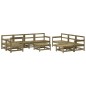 vidaXL 10-tlg. Garten-Lounge-Set mit Kissen Kiefernholz Imprägniert vidaXL 10-tlg. Garten-Lounge-Set mit Kissen Kiefernholz Imprägniert