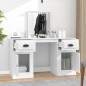 vidaXL Schminktisch mit Spiegel Weiß 130x50x132,5 cm vidaXL Schminktisch mit Spiegel Weiß 130x50x132,5 cm