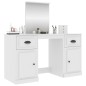 vidaXL Schminktisch mit Spiegel Weiß 130x50x132,5 cm vidaXL Schminktisch mit Spiegel Weiß 130x50x132,5 cm