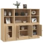vidaXL Highboards 3 Stk. Sonoma-Eiche Holzwerkstoff vidaXL Highboards 3 Stk. Sonoma-Eiche Holzwerkstoff