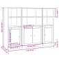 vidaXL Highboards 3 Stk. Sonoma-Eiche Holzwerkstoff vidaXL Highboards 3 Stk. Sonoma-Eiche Holzwerkstoff