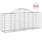 vidaXL Gabionen mit Hochbogen 11 Stk. 200x50x80/100cm Verzinktes Eisen vidaXL Gabionen mit Hochbogen 11 Stk. 200x50x80/100cm Verzinktes Eisen