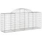 vidaXL Gabionen mit Hochbogen 11 Stk. 200x50x80/100cm Verzinktes Eisen vidaXL Gabionen mit Hochbogen 11 Stk. 200x50x80/100cm Verzinktes Eisen