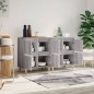 vidaXL Sideboards 2 Stk. Grau Sonoma 60x35x70 cm Holzwerkstoff vidaXL Sideboards 2 Stk. Grau Sonoma 60x35x70 cm Holzwerkstoff