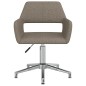 Esszimmerstühle 2 Stk. Drehbar Taupe Stoff Esszimmerstühle 2 Stk. Drehbar Taupe Stoff