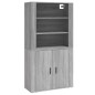 vidaXL Highboard Grau Sonoma Holzwerkstoff vidaXL Highboard Grau Sonoma Holzwerkstoff