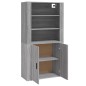 vidaXL Highboard Grau Sonoma Holzwerkstoff vidaXL Highboard Grau Sonoma Holzwerkstoff