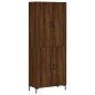 Highboard Braun Eichen-Optik 69,5x34x180 cm Holzwerkstoff Highboard Braun Eichen-Optik 69,5x34x180 cm Holzwerkstoff