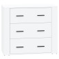 vidaXL Sideboards 2 Stk. Weiß Holzwerkstoff vidaXL Sideboards 2 Stk. Weiß Holzwerkstoff