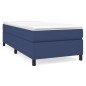 vidaXL Boxspringbett mit Matratze Blau 90x190 cm Stoff vidaXL Boxspringbett mit Matratze Blau 90x190 cm Stoff