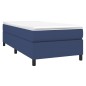 vidaXL Boxspringbett mit Matratze Blau 90x190 cm Stoff vidaXL Boxspringbett mit Matratze Blau 90x190 cm Stoff