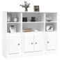 vidaXL Highboards 3 Stk. Weiß Holzwerkstoff vidaXL Highboards 3 Stk. Weiß Holzwerkstoff