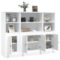vidaXL Highboards 3 Stk. Weiß Holzwerkstoff vidaXL Highboards 3 Stk. Weiß Holzwerkstoff