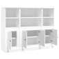 vidaXL Highboards 3 Stk. Weiß Holzwerkstoff vidaXL Highboards 3 Stk. Weiß Holzwerkstoff