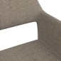 Esszimmerstühle 2 Stk. Drehbar Taupe Stoff Esszimmerstühle 2 Stk. Drehbar Taupe Stoff