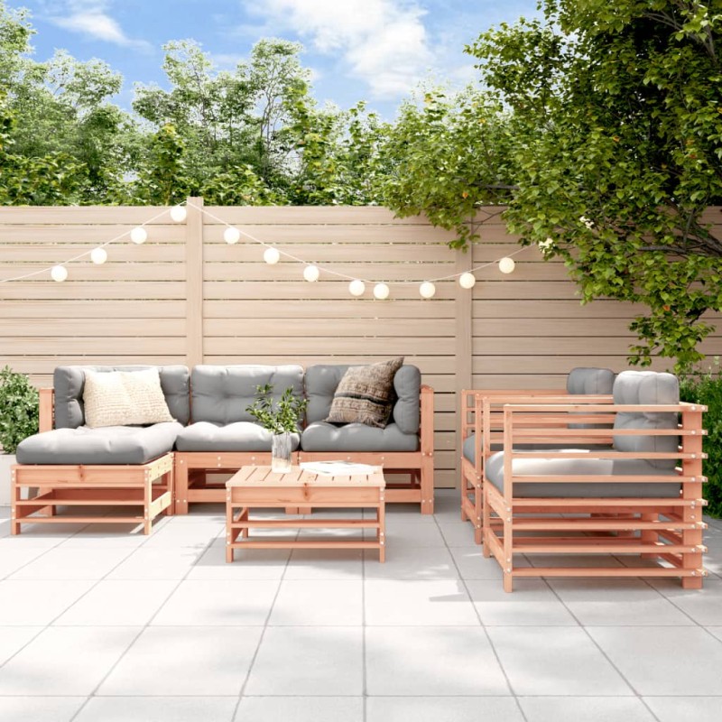 vidaXL 7-tlg. Garten-Lounge-Set mit Kissen Massivholz Douglasie vidaXL 7-tlg. Garten-Lounge-Set mit Kissen Massivholz Douglasie