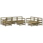 vidaXL 10-tlg. Garten-Lounge-Set mit Kissen Kiefernholz Imprägniert vidaXL 10-tlg. Garten-Lounge-Set mit Kissen Kiefernholz Imprägniert