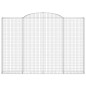 vidaXL Gabionen mit Hochbogen 2 Stk. 300x30x200/220cm Verzinktes Eisen vidaXL Gabionen mit Hochbogen 2 Stk. 300x30x200/220cm Verzinktes Eisen