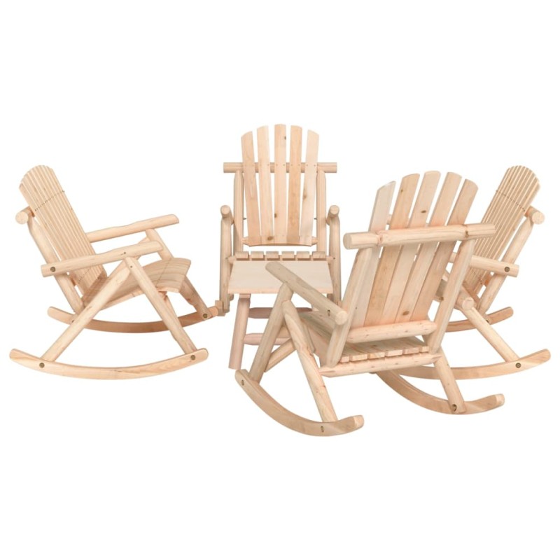 vidaXL 5-tlg. Garten-Lounge-Set Massivholz Fichte vidaXL 5-tlg. Garten-Lounge-Set Massivholz Fichte