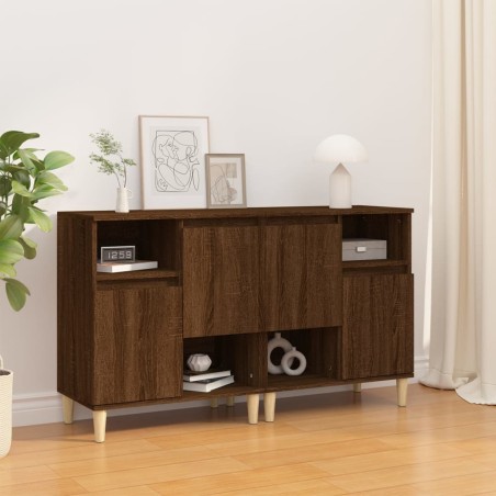 vidaXL Sideboards 2 Stk. Braun Eichen-Optik 60x35x70 cm Holzwerkstoff