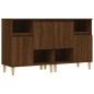 vidaXL Sideboards 2 Stk. Braun Eichen-Optik 60x35x70 cm Holzwerkstoff vidaXL Sideboards 2 Stk. Braun Eichen-Optik 60x35x70 cm Holzwerkstoff