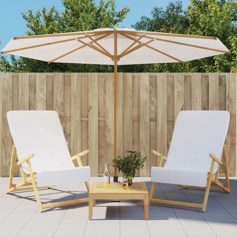vidaXL Strandtücher 2 Stk. Weiß 60x135 cm Stoff 400 GSM vidaXL Strandtücher 2 Stk. Weiß 60x135 cm Stoff 400 GSM