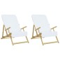 vidaXL Strandtücher 2 Stk. Weiß 60x135 cm Stoff 400 GSM vidaXL Strandtücher 2 Stk. Weiß 60x135 cm Stoff 400 GSM