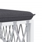 vidaXL 5-tlg. Garten-Lounge-Set mit Kissen Weiß Stahl vidaXL 5-tlg. Garten-Lounge-Set mit Kissen Weiß Stahl