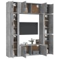 vidaXL 8-tlg. TV-Schrank-Set Betongrau Holzwerkstoff vidaXL 8-tlg. TV-Schrank-Set Betongrau Holzwerkstoff