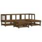 vidaXL 5-tlg. Garten-Lounge-Set mit Kissen Honigbraun Massivholz vidaXL 5-tlg. Garten-Lounge-Set mit Kissen Honigbraun Massivholz