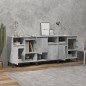 vidaXL Sideboards 3 Stk. Betongrau 60x35x70 cm Holzwerkstoff vidaXL Sideboards 3 Stk. Betongrau 60x35x70 cm Holzwerkstoff